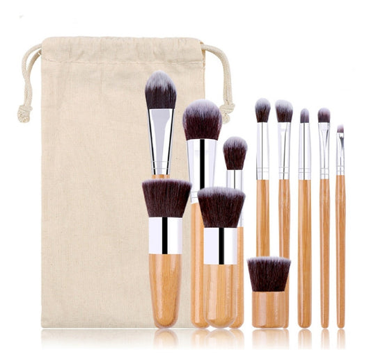 Brochas De Maquillaje Bambú