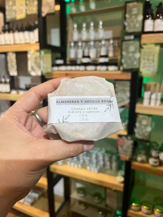 Champú De Almendras Y Arcilla Rosa